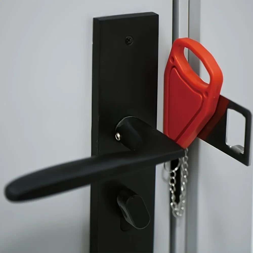 Portable Door Lock For Travel Safety And Personal Protection