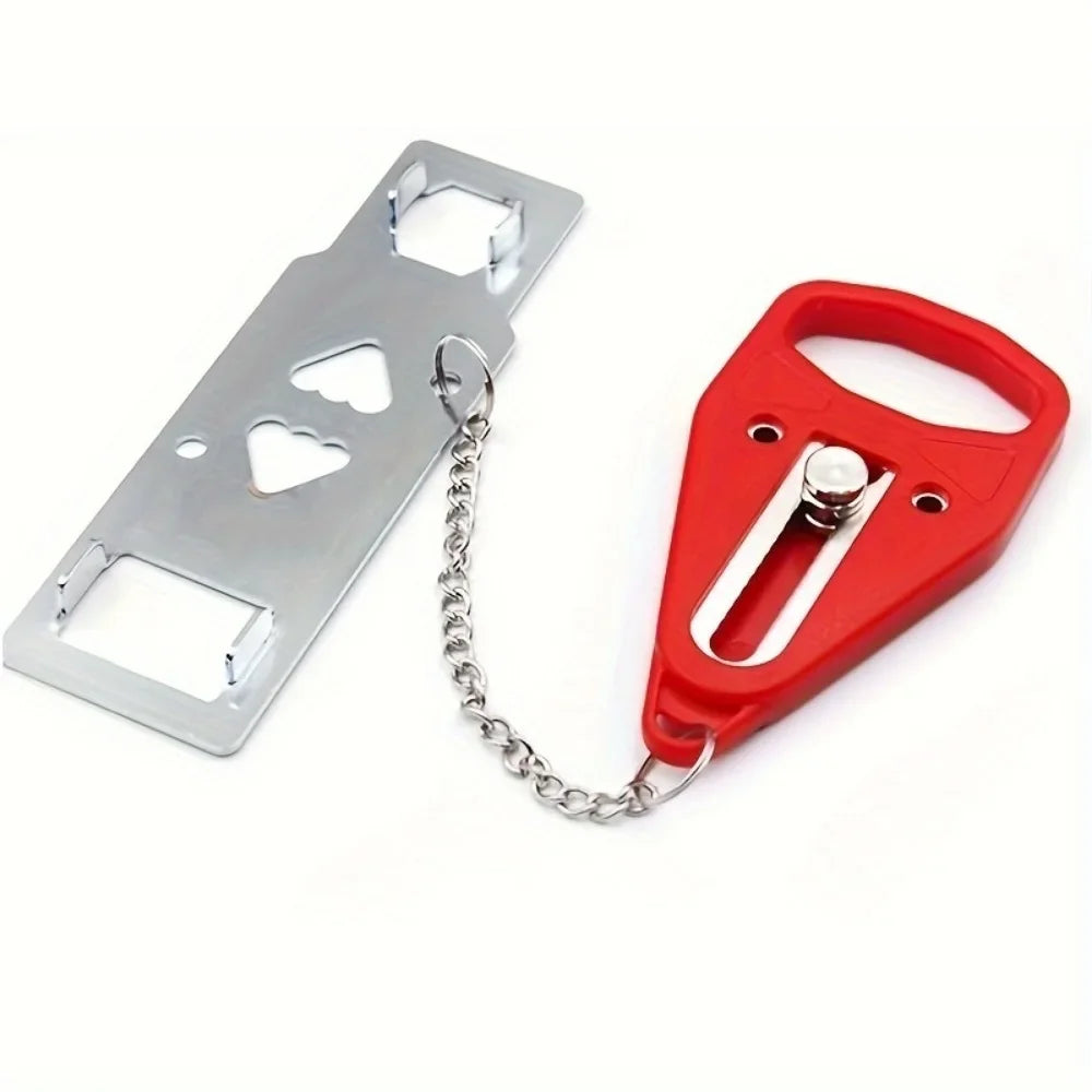 Portable Door Lock For Travel Safety And Personal Protection